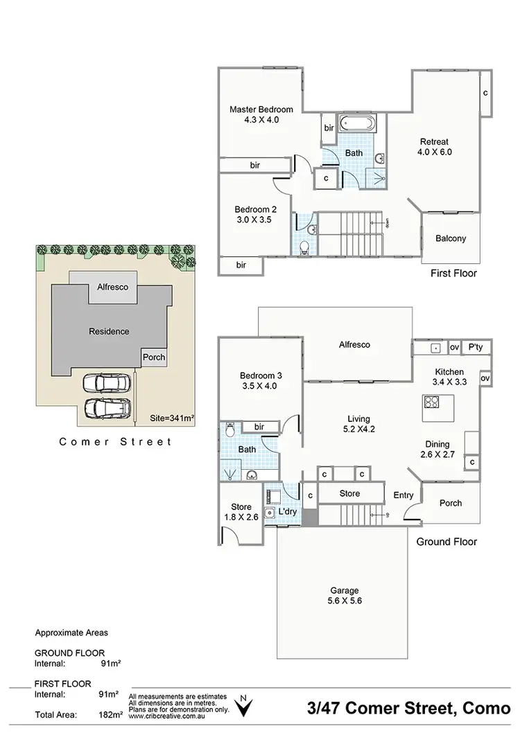 Floorplan of Homely house listing, 3/47 Comer Street, Como WA 6152