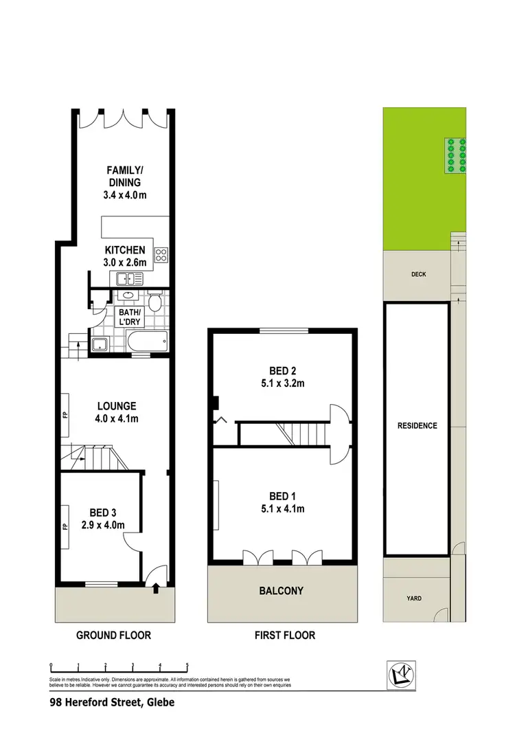 Floorplan of Homely terrace listing, 98 Hereford Street, Glebe NSW 2037