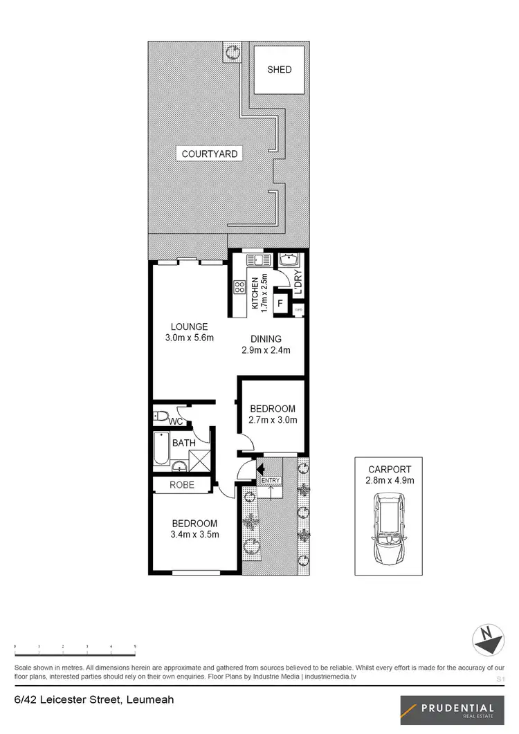 Floorplan of Homely house listing, 6/42 Leicester Street, Leumeah NSW 2560