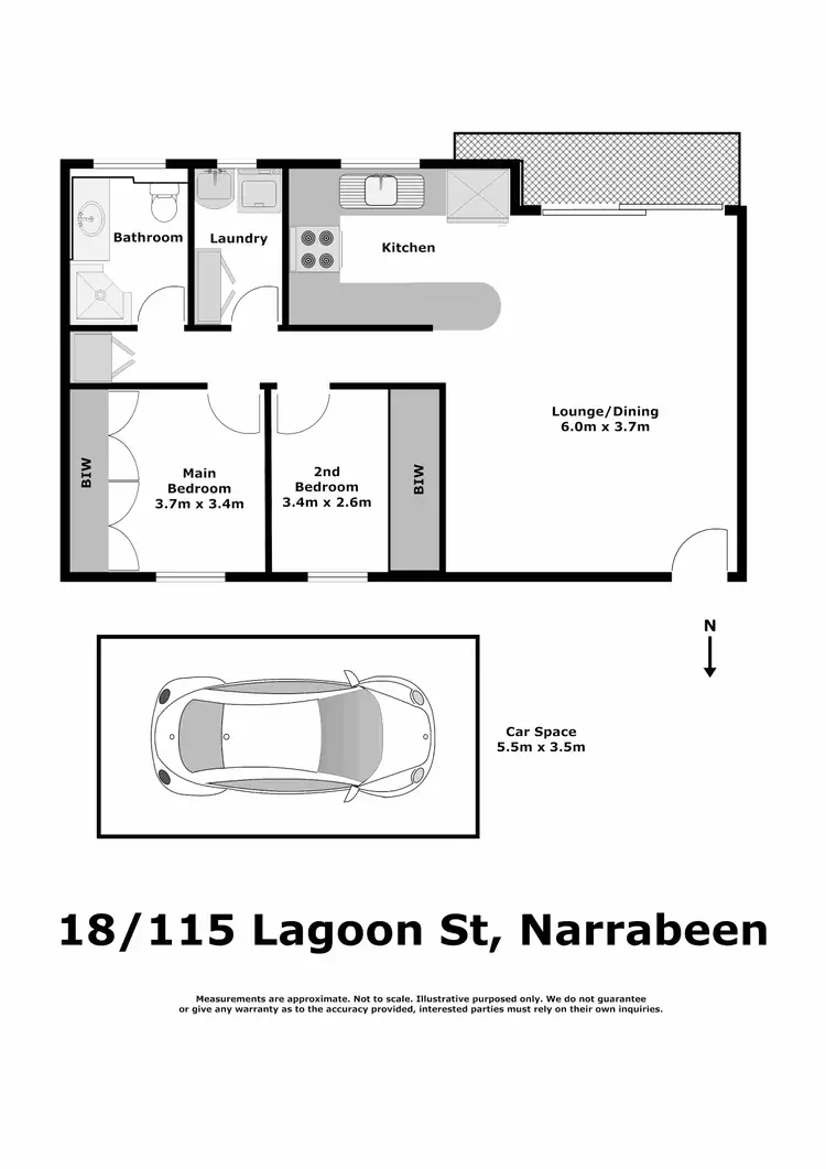 Floorplan of Homely house listing, 18/115 Lagoon Street, Narrabeen NSW 2101