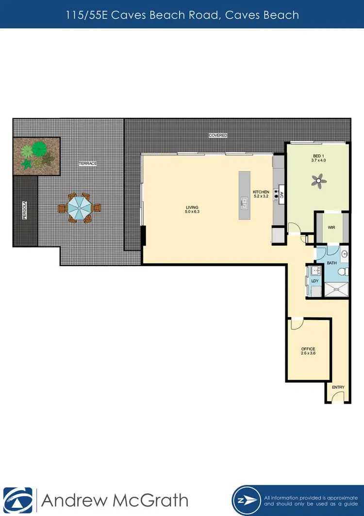 Floorplan of Homely apartment listing, 115/55E Caves Beach Road, Caves Beach NSW 2281