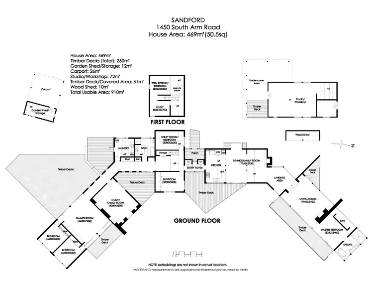 Floorplan of Homely house listing, 1450 South Arm Road, Clifton Beach TAS 7020