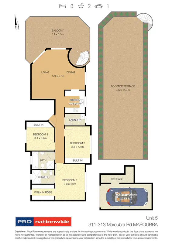 Floorplan of Homely unit listing, 5/311 Maroubra Road, Maroubra NSW 2035