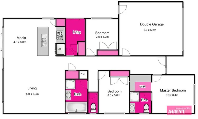 Floorplan of Homely house listing, 22 Pickworth Drive, Leopold VIC 3224