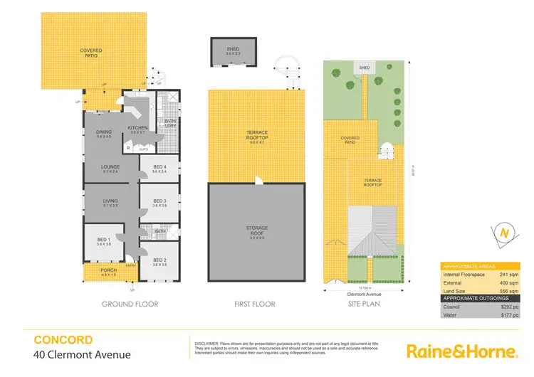Floorplan of Homely house listing, 40 Clermont Avenue, Concord NSW 2137