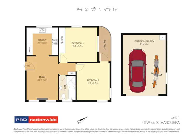 Floorplan of Homely unit listing, 4/46 Wride Street, Maroubra NSW 2035