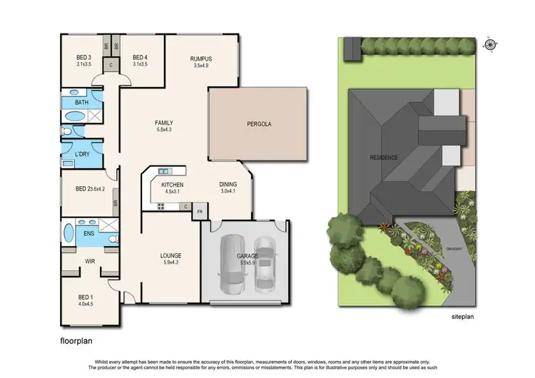 Floorplan of Homely house listing, 4 Cantrell Place, Narre Warren South VIC 3805