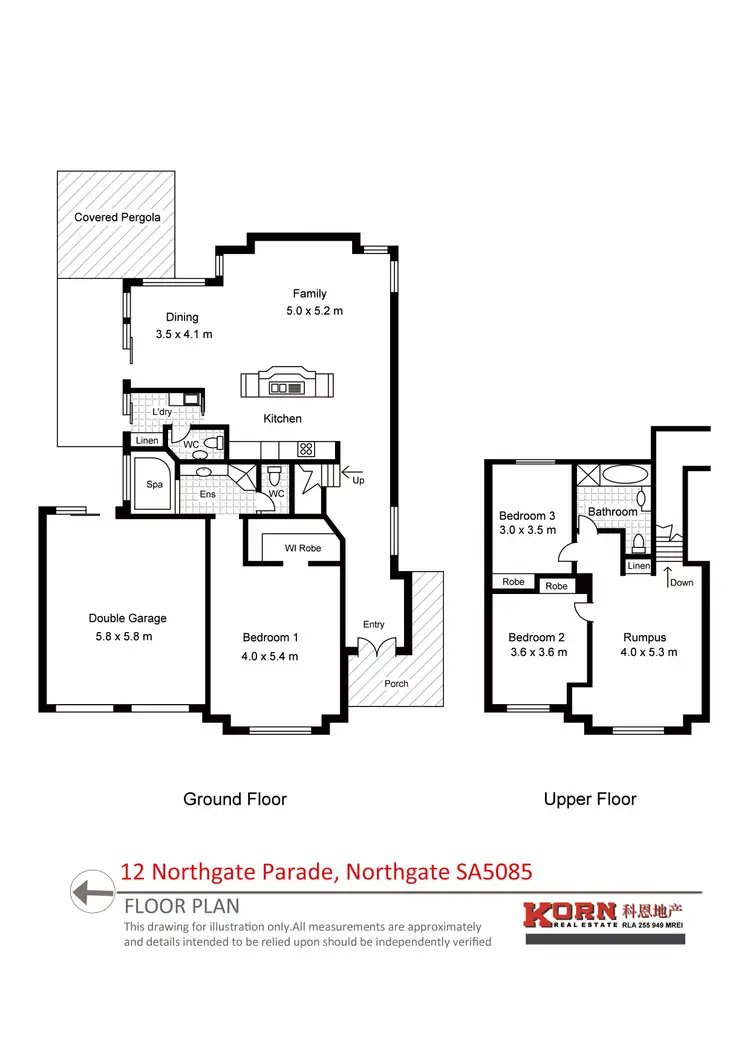 Floorplan of Homely house listing, 12 Northgate Parade, Northgate SA 5085