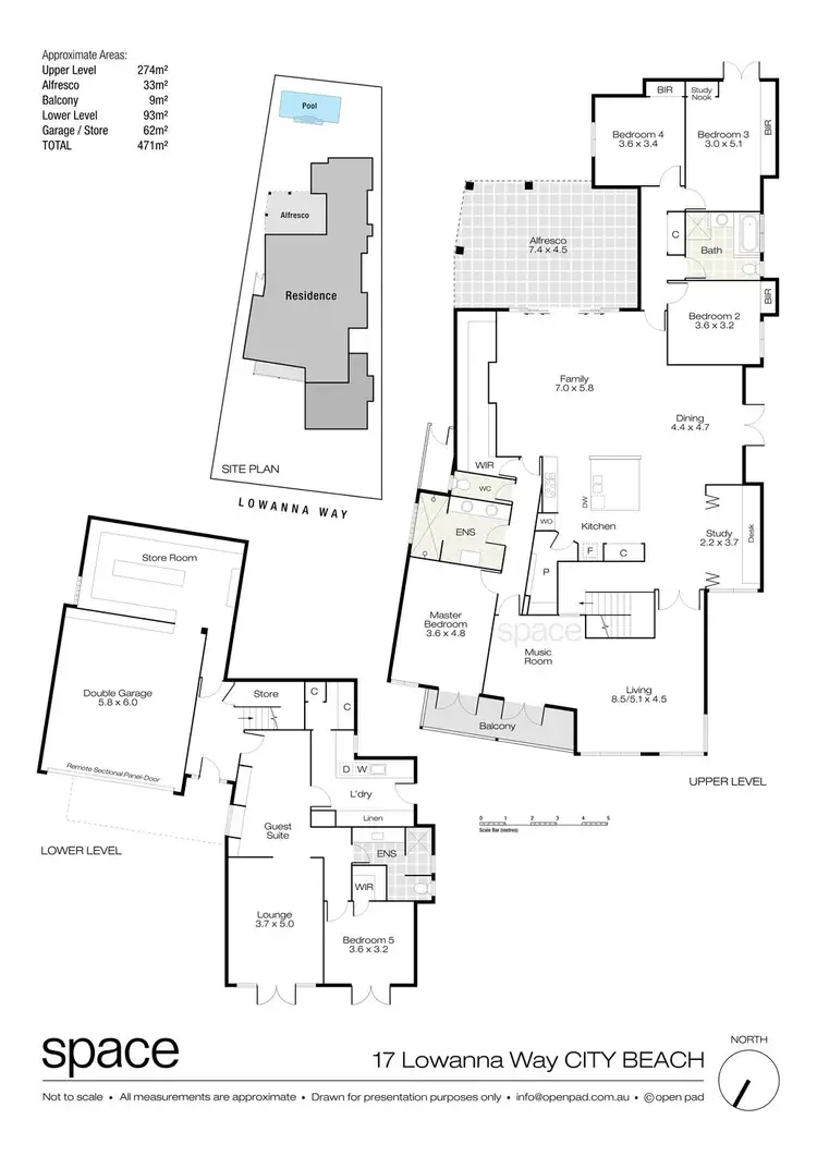 Floorplan of Homely house listing, 17 Lowanna Way, City Beach WA 6015