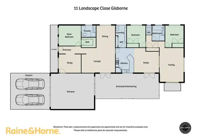 Floorplan of Homely house listing, 11 Landscape Close, Gisborne VIC 3437