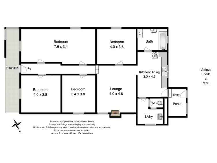 Floorplan of Homely house listing, 56 McNamara Street, Queenstown TAS 7467
