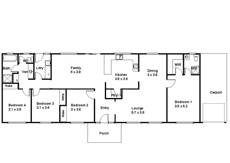 Floorplan of Homely house listing, 85 Badcoe Rd, Loxton SA 5333