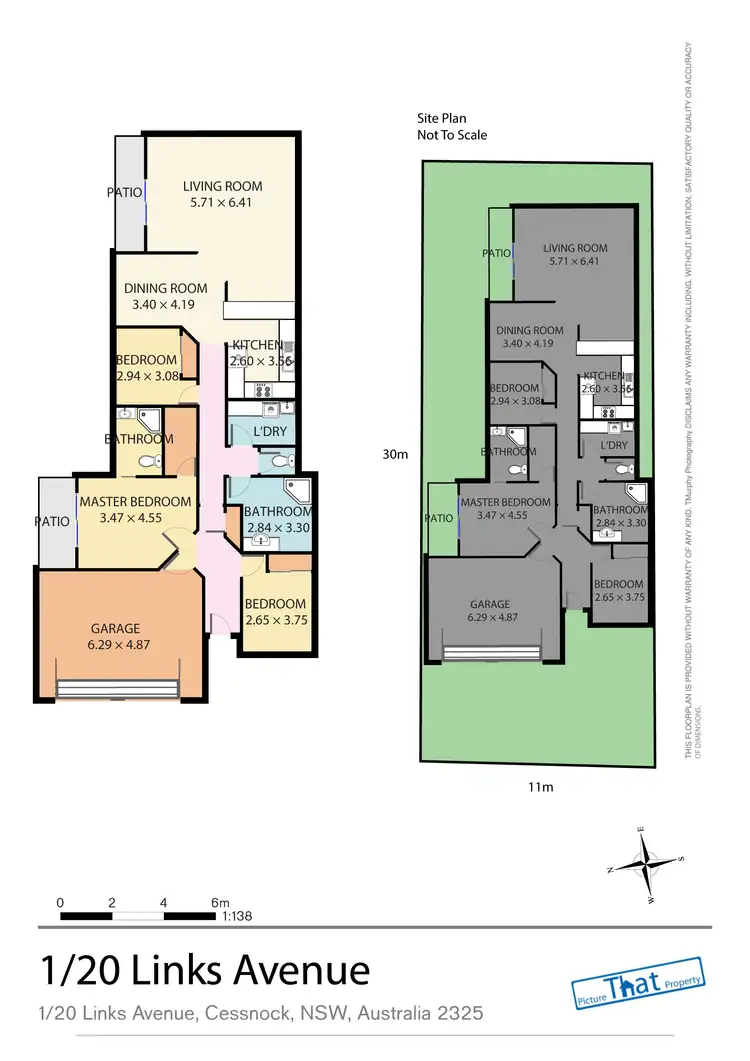Floorplan of Homely semi-detached listing, 1/ 20 Links Avenue, Cessnock NSW 2325