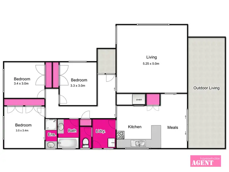 Floorplan of Homely house listing, 30 Kalver Street, Corio VIC 3214
