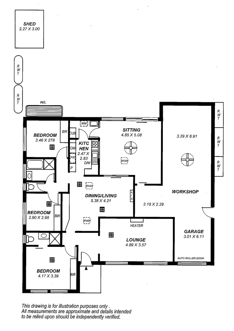 Floorplan of Homely house listing, 19 Epstein Drive, Morphett Vale SA 5162
