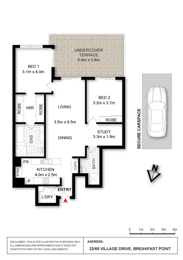 Floorplan of Homely apartment listing, 22/68 Village Drive, Breakfast Point NSW 2137