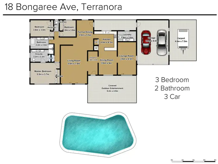 Floorplan of Homely house listing, 18 Bongaree Road, Terranora NSW 2486