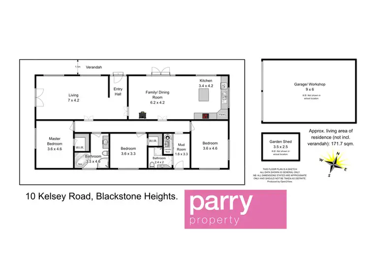 Floorplan of Homely house listing, 10 Kelsey Road, Blackstone Heights TAS 7250