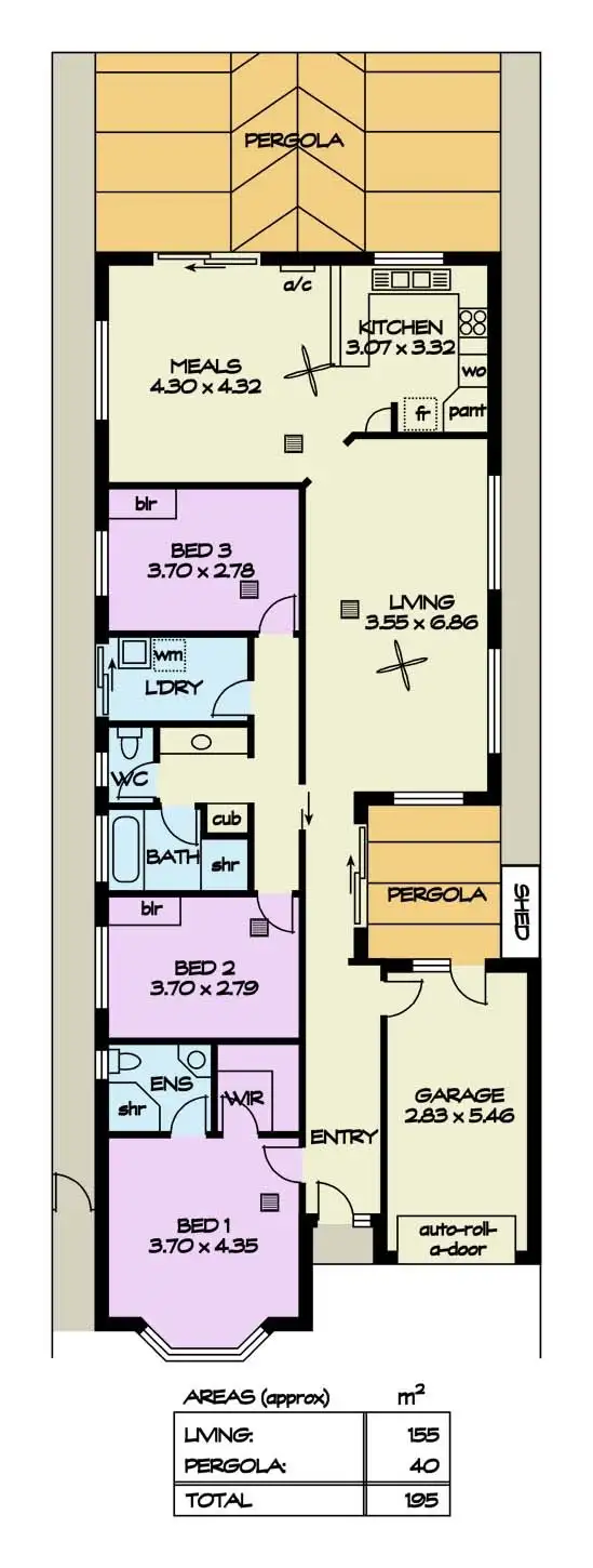 Floorplan of Homely house listing, 16 Rivett Place, Pooraka SA 5095