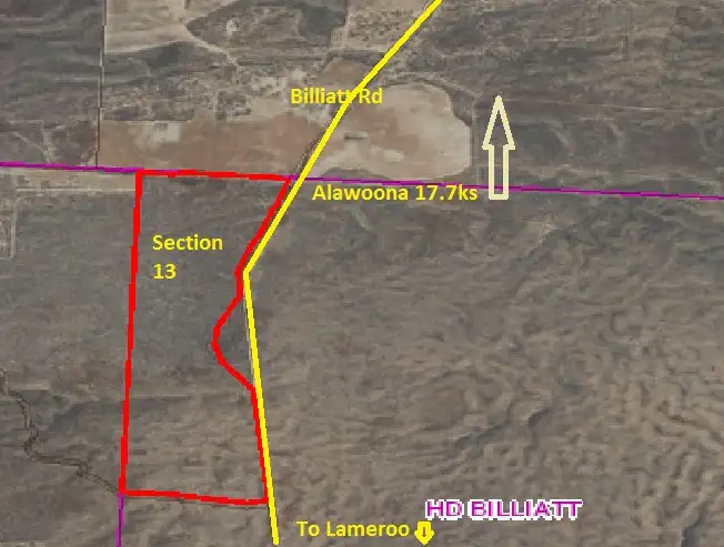 Floorplan of Homely rural property listing, Section 13 Hundred of Billiatt, Alawoona SA 5311