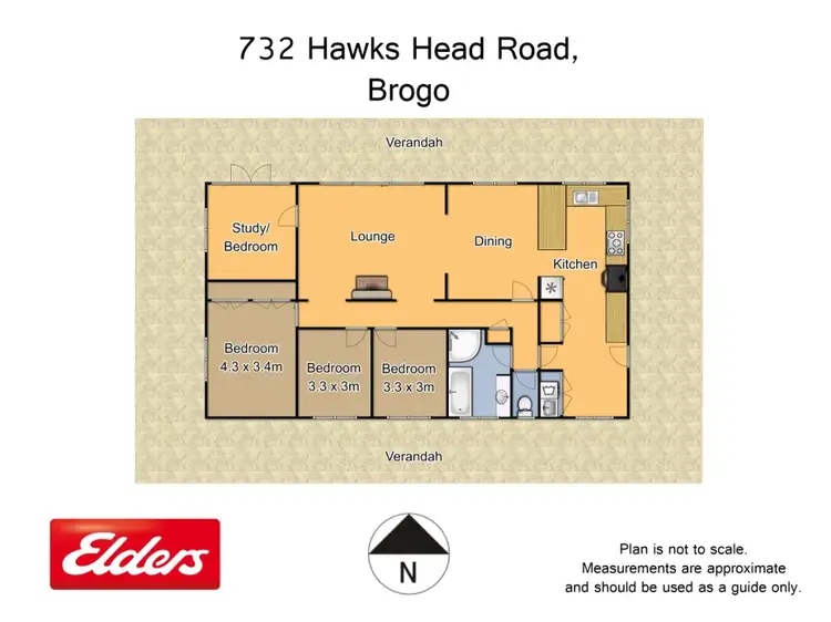 Floorplan of Homely rural property listing, 732 Hawks Head Rd, Brogo NSW 2550