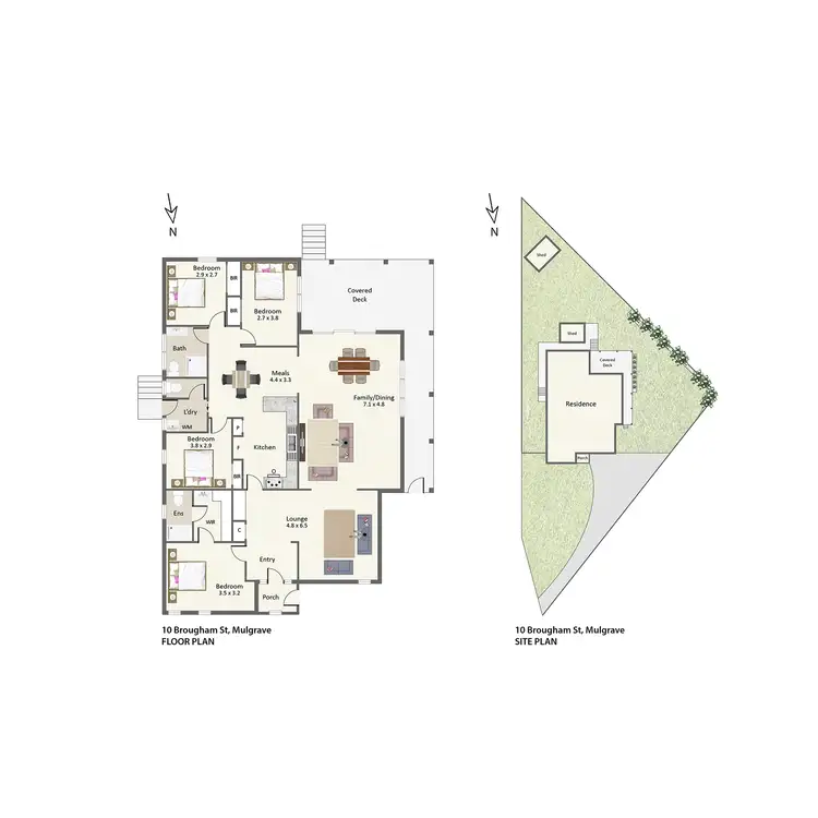 Floorplan of Homely house listing, 10 Brougham Square, Mulgrave VIC 3170