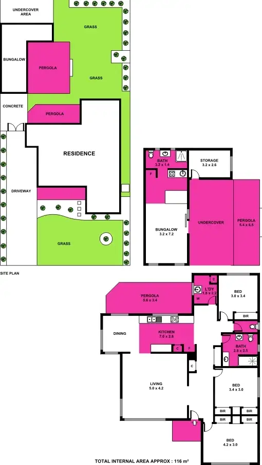 Floorplan of Homely house listing, 1 Kinther Court, Highton VIC 3216