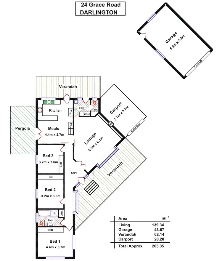 Floorplan of Homely house listing, 24 Grace Road, Darlington SA 5047