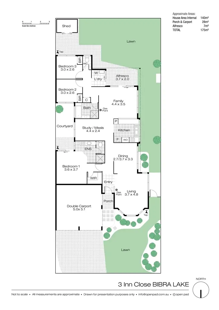 Floorplan of Homely house listing, 3 Inn Close, Bibra Lake WA 6163