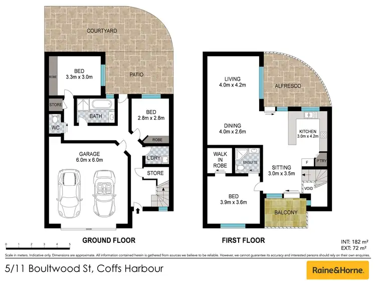 Floorplan of Homely townhouse listing, 5/11 Boultwood Street, Coffs Harbour NSW 2450