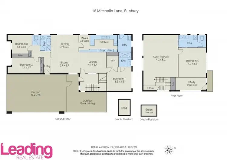 Floorplan of Homely house listing, 18 Mitchells Lane, Sunbury VIC 3429