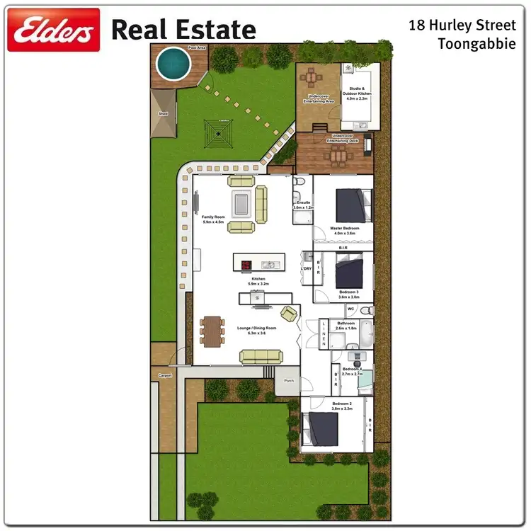 Floorplan of Homely house listing, 18 Hurley Street, Toongabbie NSW 2146