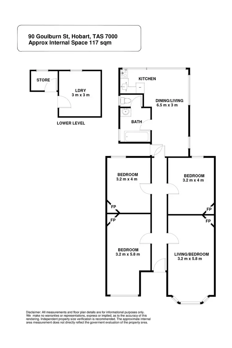 Floorplan of Homely house listing, 90 Goulburn Street, Hobart TAS 7000