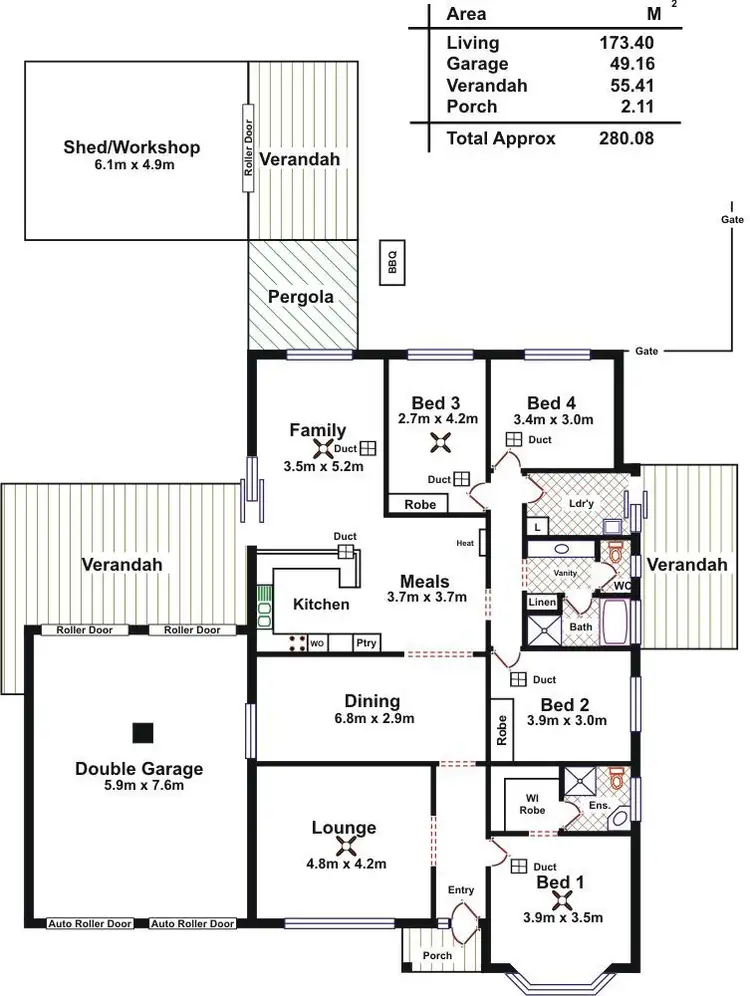 Floorplan of Homely house listing, 13 Bluebell Lane, Blakeview SA 5114