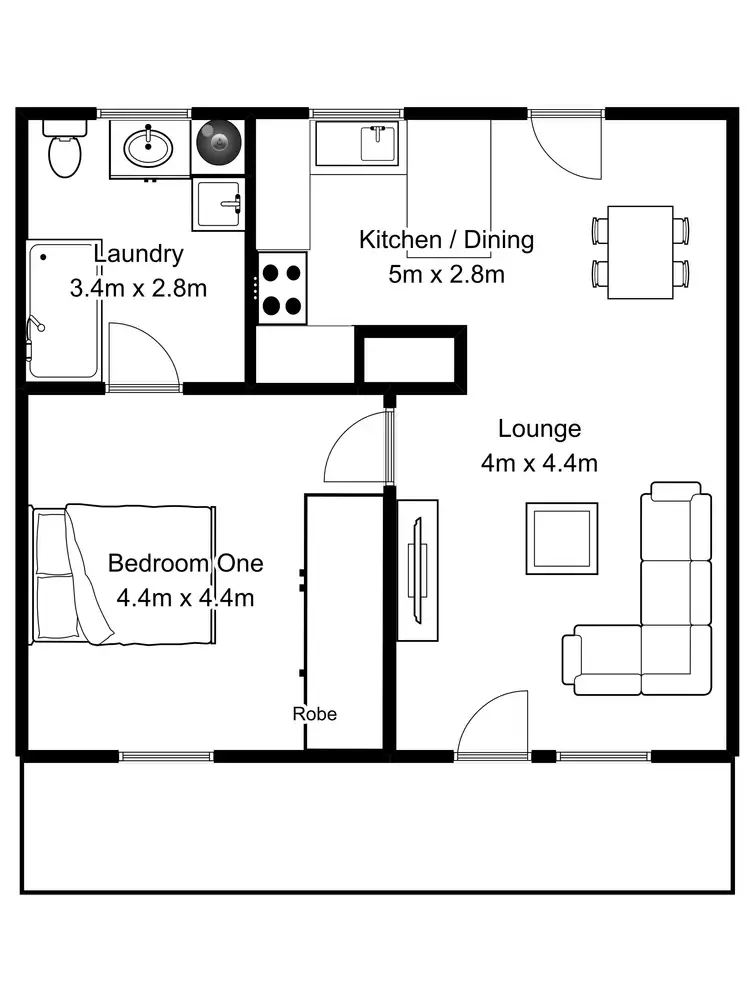 Floorplan of Homely house listing, 4/35 Hampden St, South Launceston TAS 7249