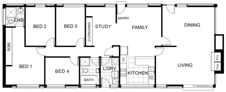 Floorplan of Homely house listing, 16 Tiwi Place, Waramanga ACT 2611