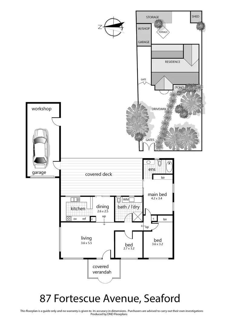 Floorplan of Homely house listing, 87 Fortescue Avenue, Seaford VIC 3198
