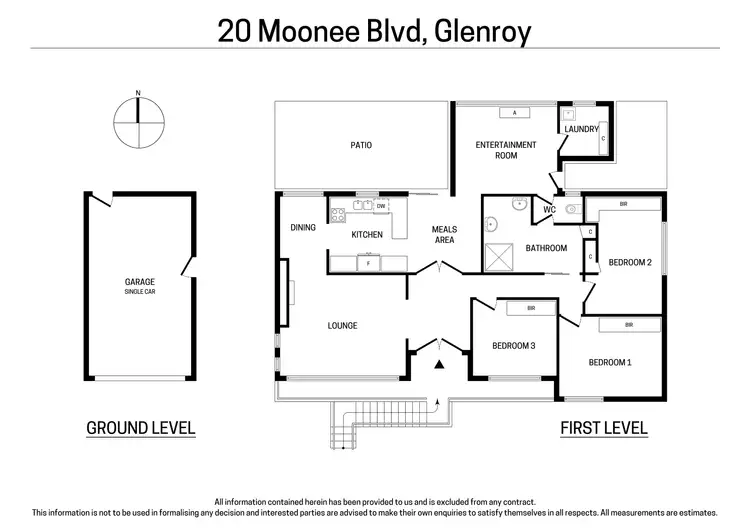 Floorplan of Homely house listing, 20 Moonee Blvd, Glenroy VIC 3046