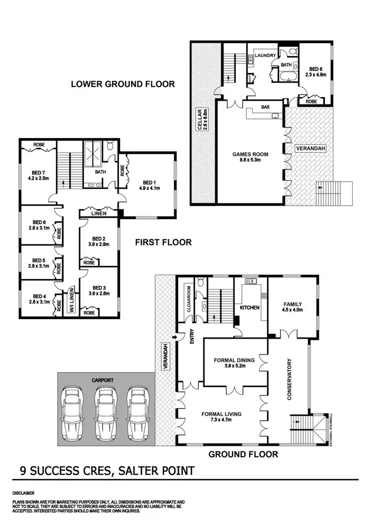 Floorplan of Homely house listing, 9 Success Crescent, Salter Point WA 6152