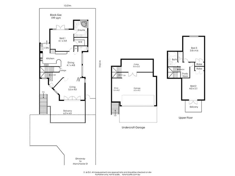 Floorplan of Homely townhouse listing, 19A Manchester Street, Victoria Park WA 6100