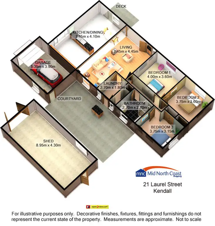 Floorplan of Homely house listing, 21 Laurel St, Kendall NSW 2439