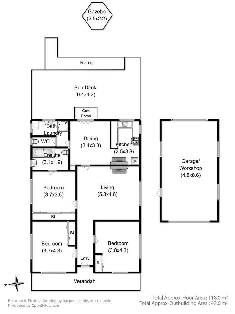 Floorplan of Homely house listing, 128 Roslyn Avenue, Blackmans Bay TAS 7052