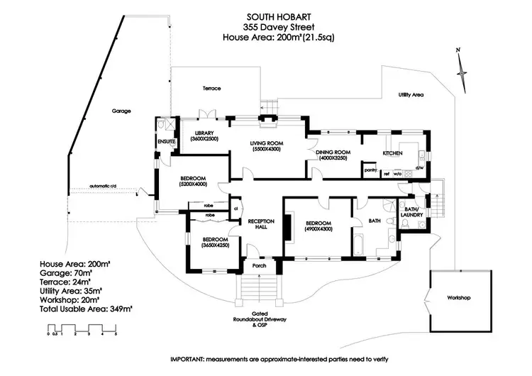Floorplan of Homely house listing, 355 Davey Street, South Hobart TAS 7004
