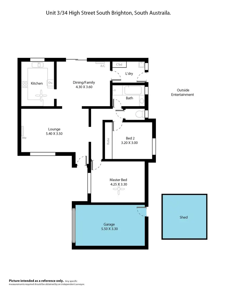 Floorplan of Homely unit listing, 3-34 High Street, South Brighton SA 5048