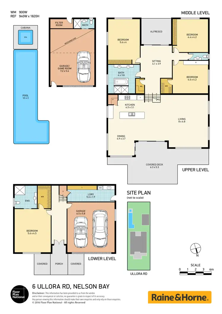Floorplan of Homely house listing, 6 Ullora Road, Nelson Bay NSW 2315