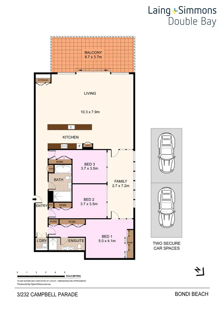 Floorplan of Homely apartment listing, 3/232 Campbell Parade, Bondi Beach NSW 2026