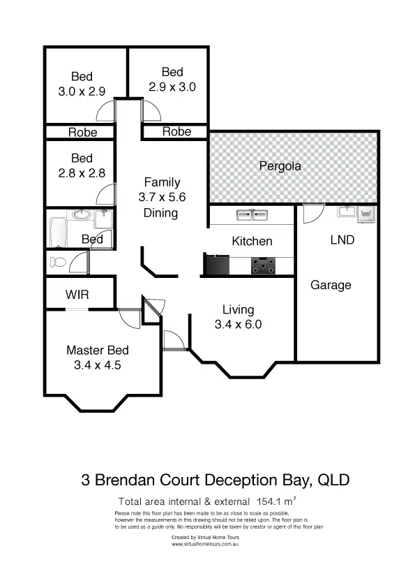 Floorplan of Homely house listing, 3 Brendan Court, Deception Bay QLD 4508