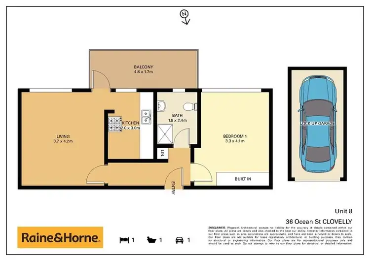 Floorplan of Homely unit listing, 8/36 Ocean Street, Clovelly NSW 2031