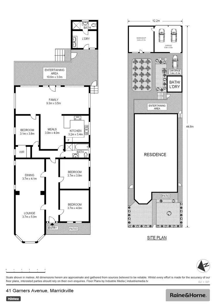 Floorplan of Homely house listing, 41 Garners Avenue, Marrickville NSW 2204