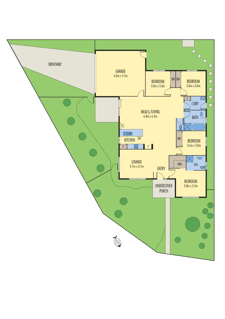 Floorplan of Homely house listing, 17 Moorookyle Avenue, Tarneit VIC 3029